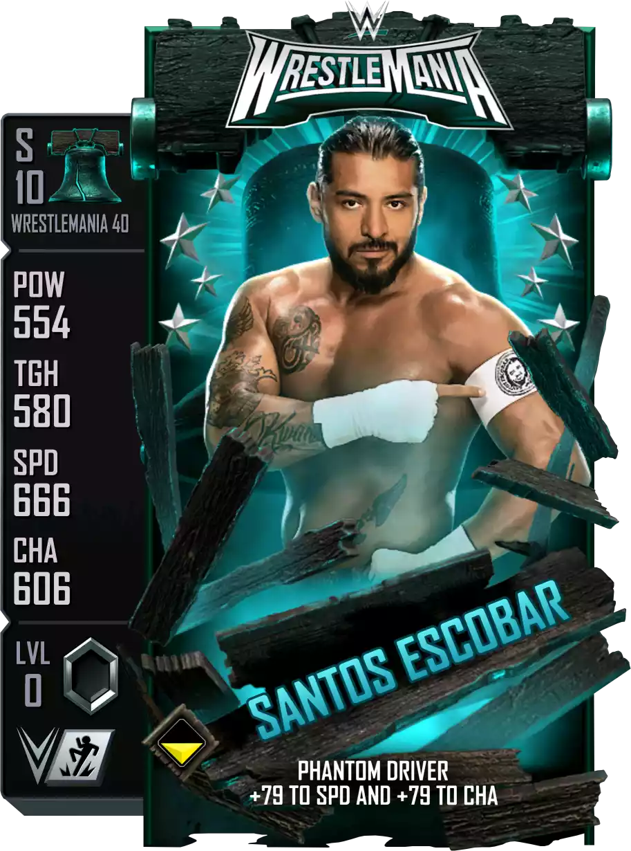Wrestlemania 40, Santos Escobar, Standard Card from WWE Supercard