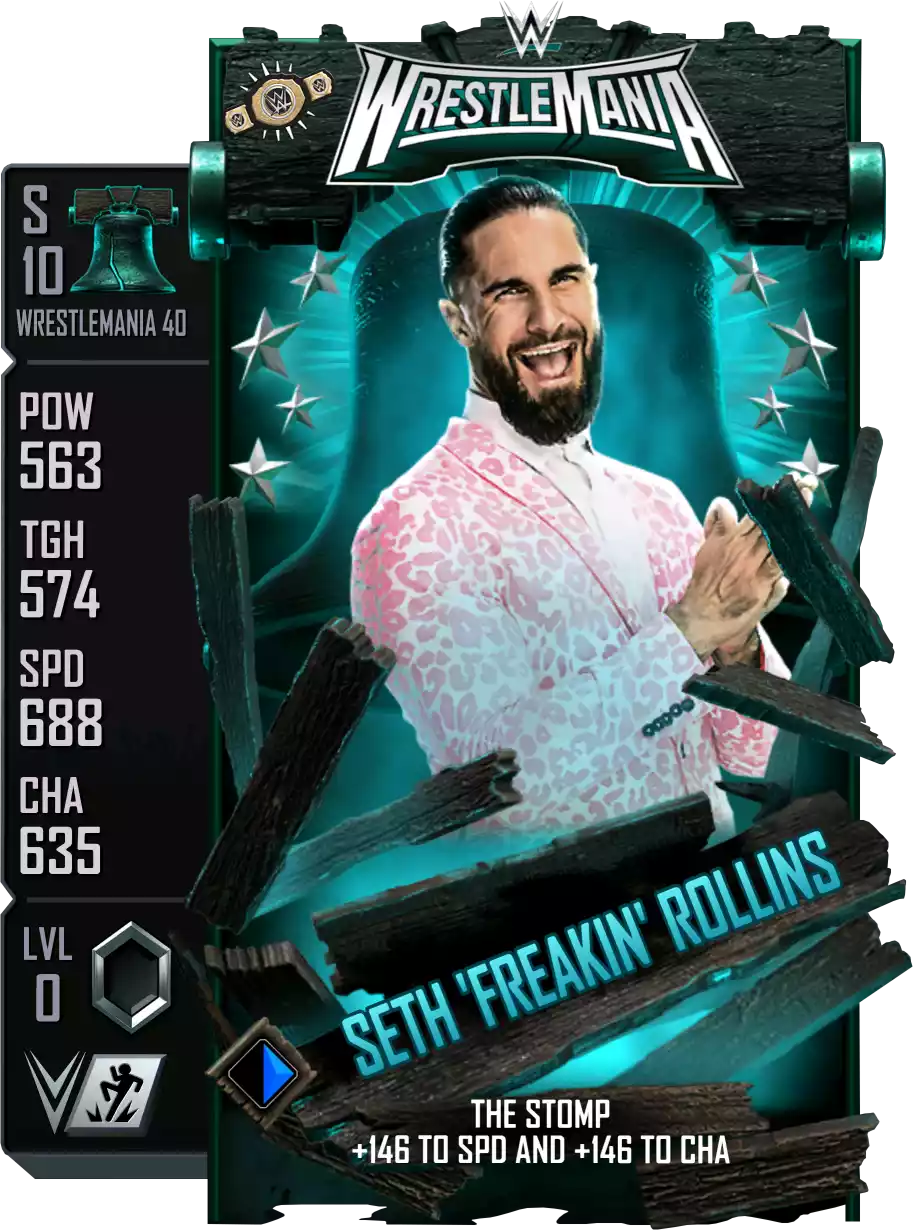Wrestlemania 40, Seth Rollins, Standard Card from WWE Supercard