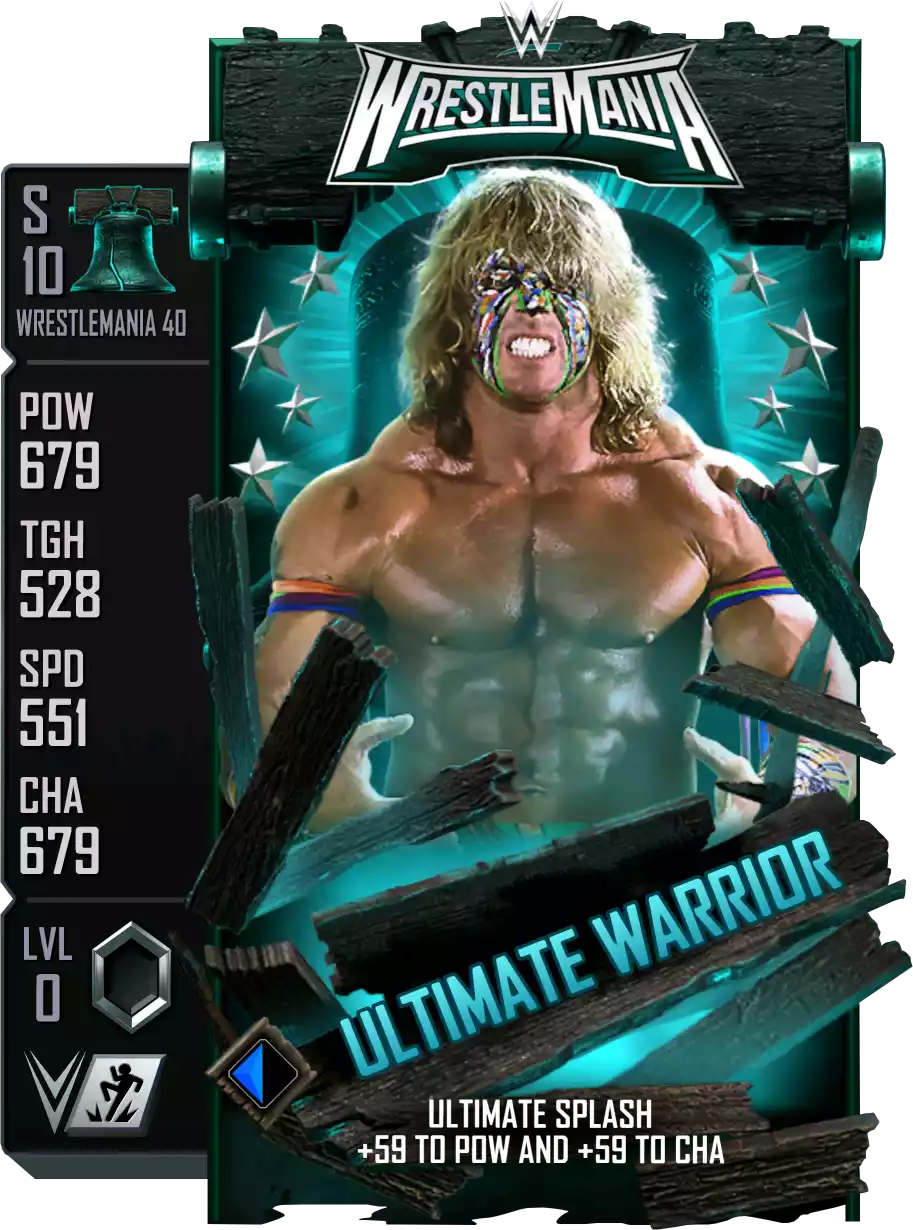 Wrestlemania 40, Ultimate Warrior, Standard Card from WWE Supercard