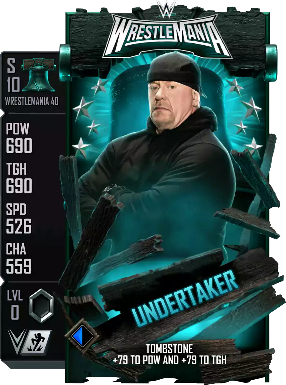 Wrestlemania 40, Undertaker, Standard Card from WWE Supercard