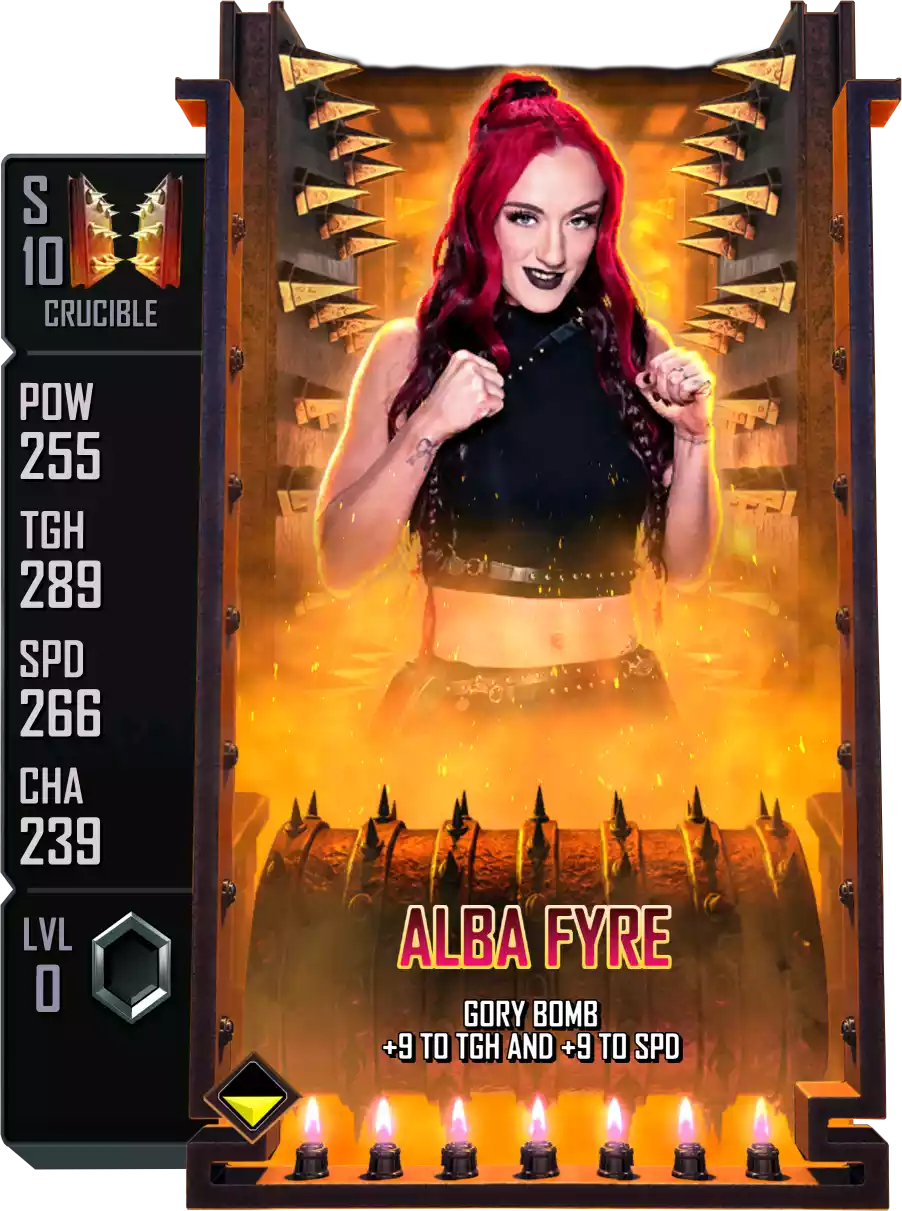 Crucible - Alba Fyre - Standard Card from WWE Supercard