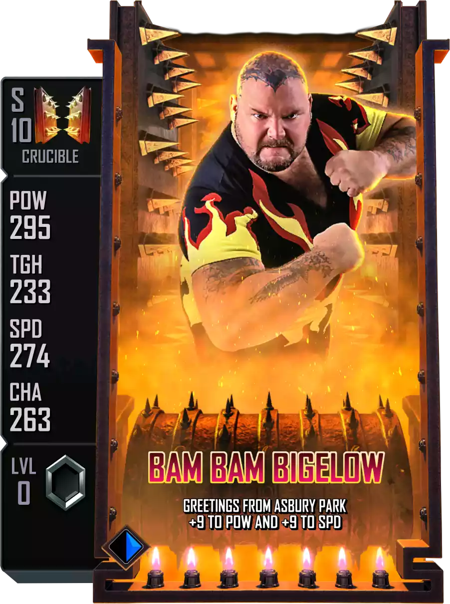 Crucible - Bam Bam Bigelow - Standard Card from WWE Supercard