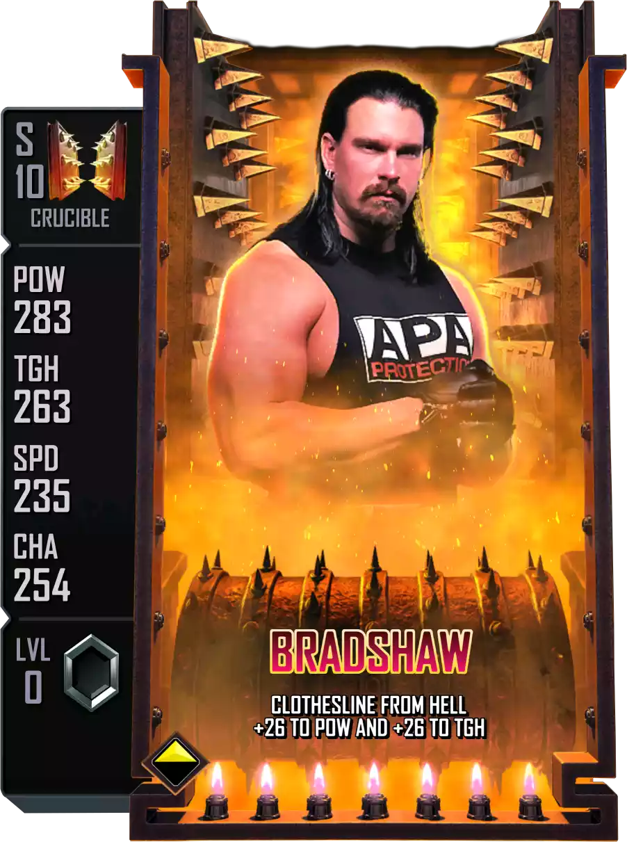 Crucible - Bradshaw - Standard Card from WWE Supercard