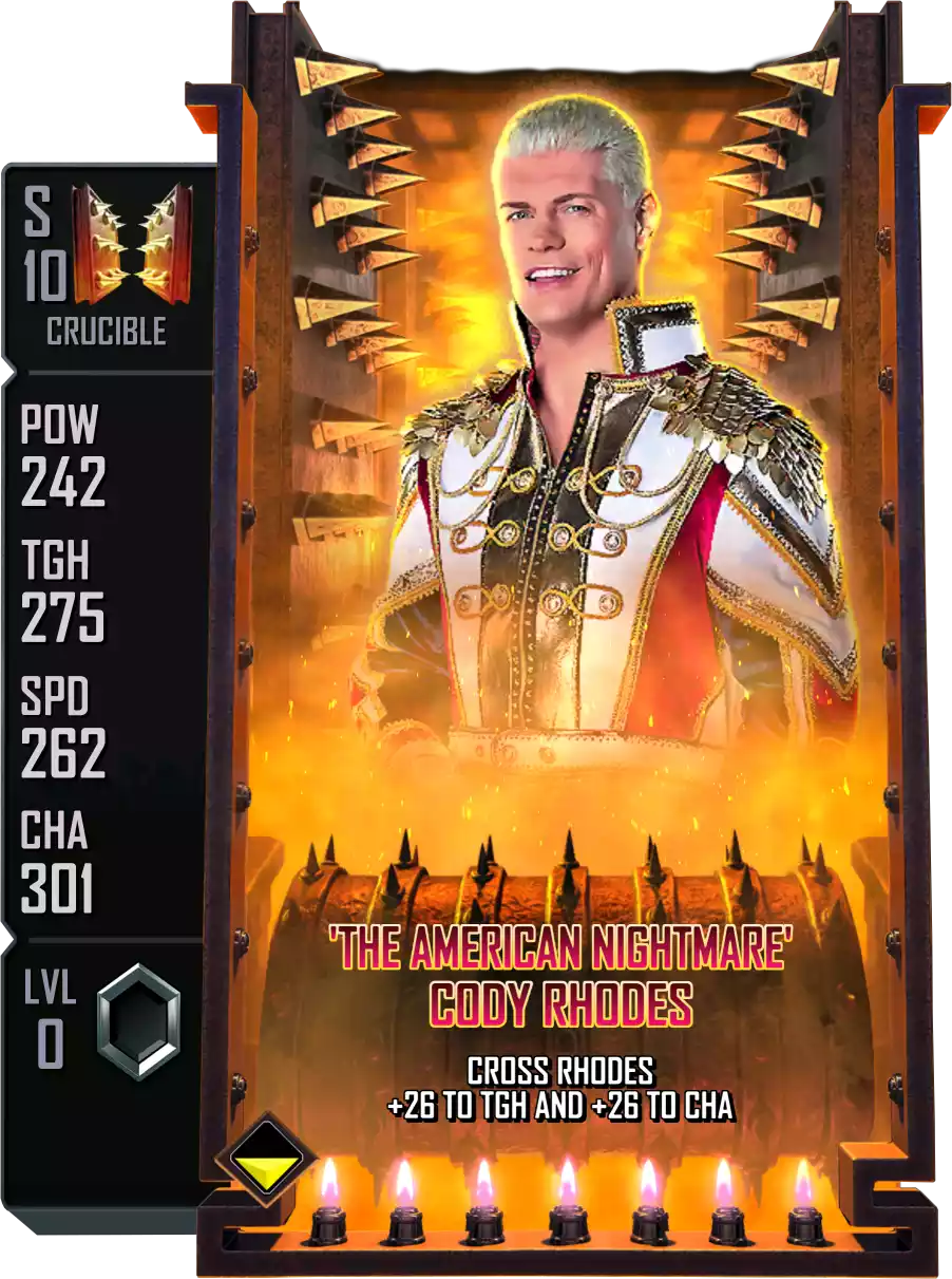 Crucible - Cody Rhodes - Standard Card from WWE Supercard