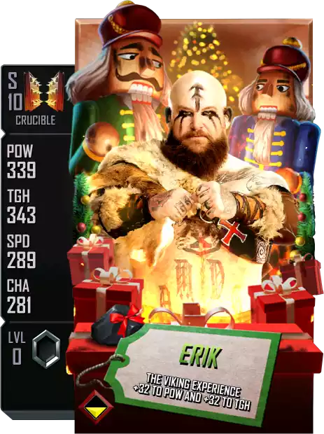 Crucible - Erik - Winter Holidays Card from WWE Supercard
