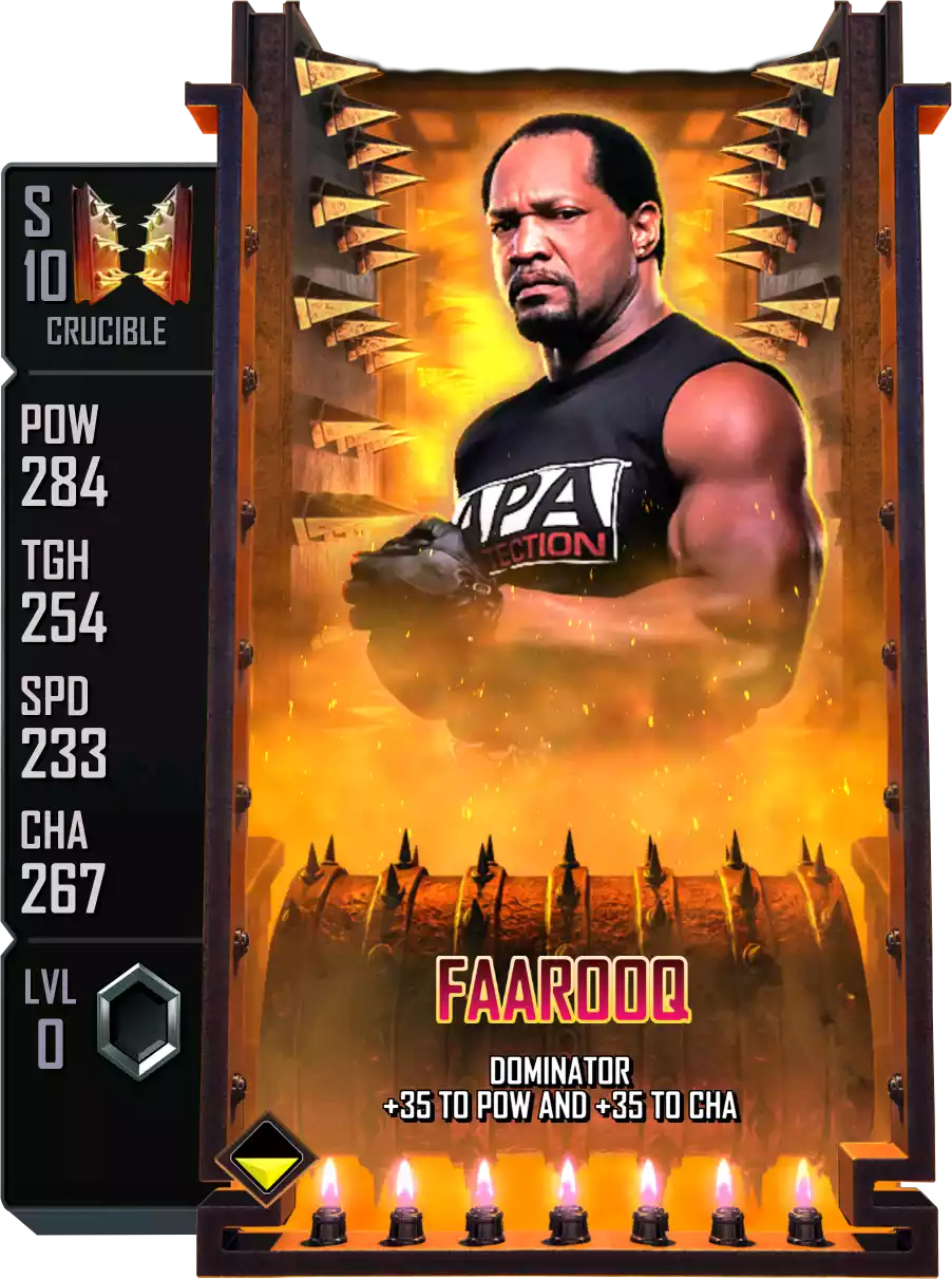Crucible - Faarooq - Standard Card from WWE Supercard
