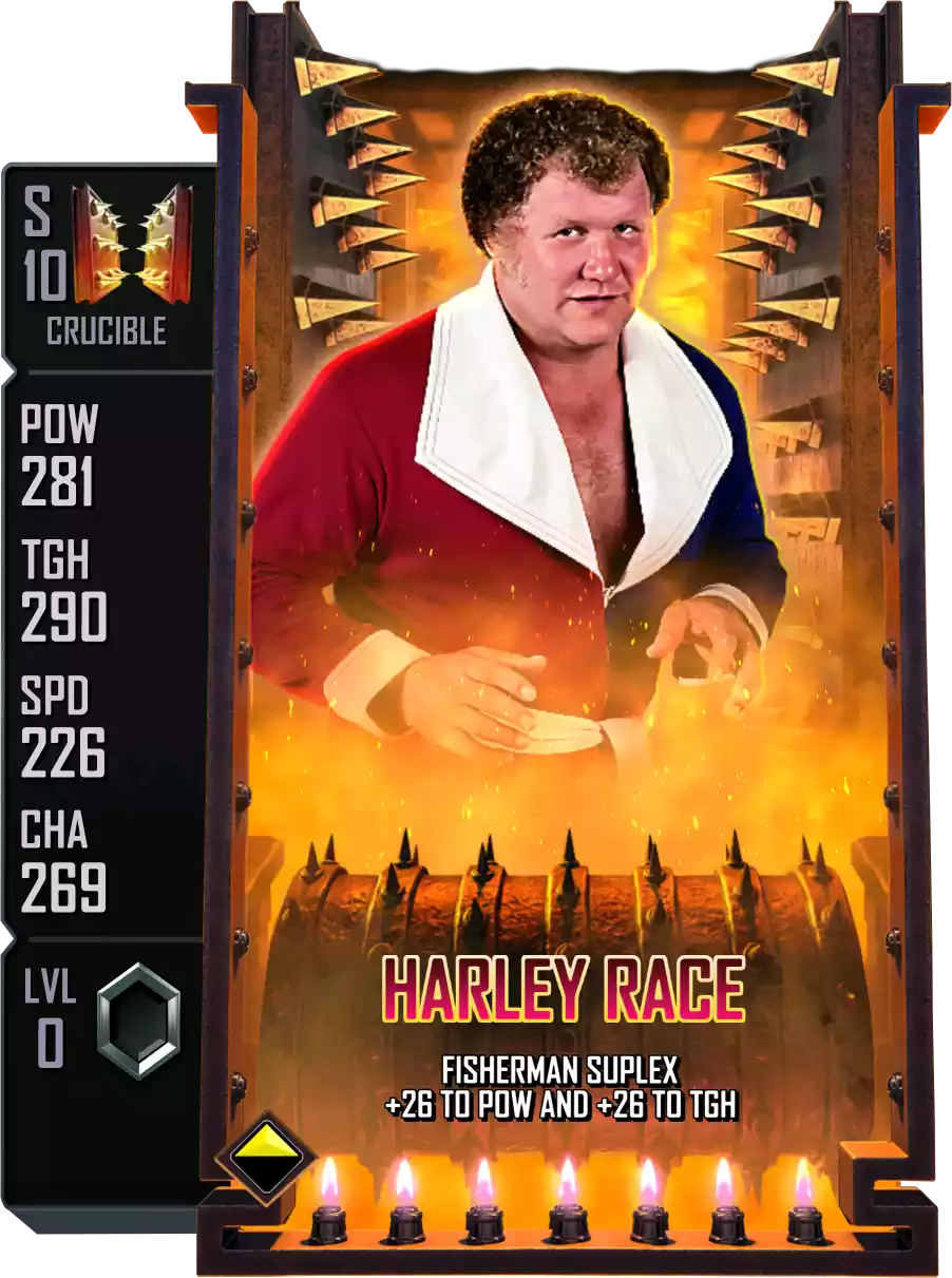 Crucible - Harley Race - Standard Card from WWE Supercard