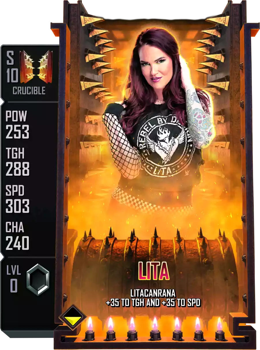 Crucible - Lita - Standard Card from WWE Supercard