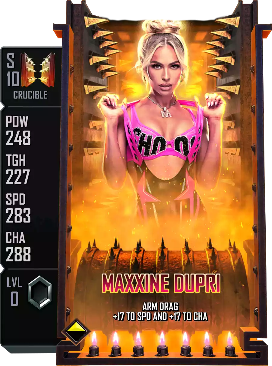 Crucible - Maxxine Dupri - Standard Card from WWE Supercard