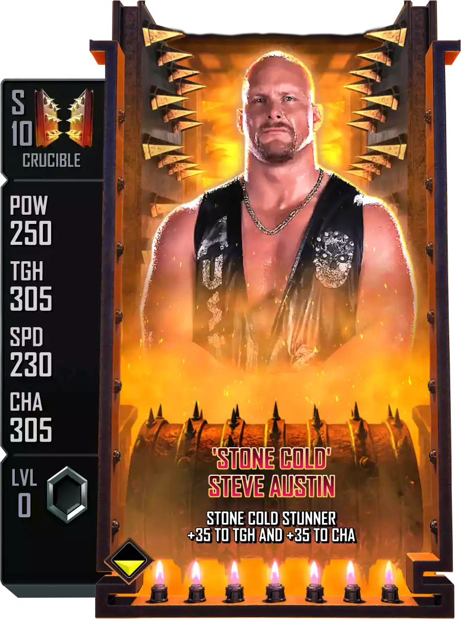 Crucible - Steve Austin - Standard Card from WWE Supercard