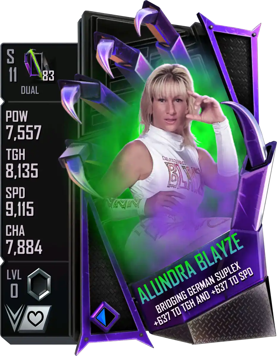 Dual, Alundra Blayze, Standard Card from WWE Supercard