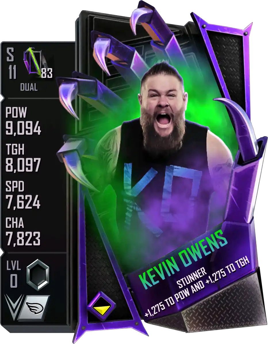 Dual, Kevin Owens, Standard Card from WWE Supercard