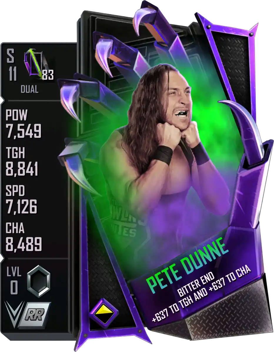 Dual, Pete Dunne, Standard Card from WWE Supercard