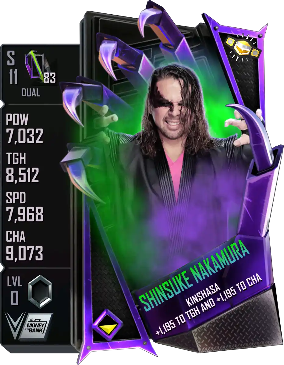 Dual, Shinsuke Nakamura, Standard Card from WWE Supercard