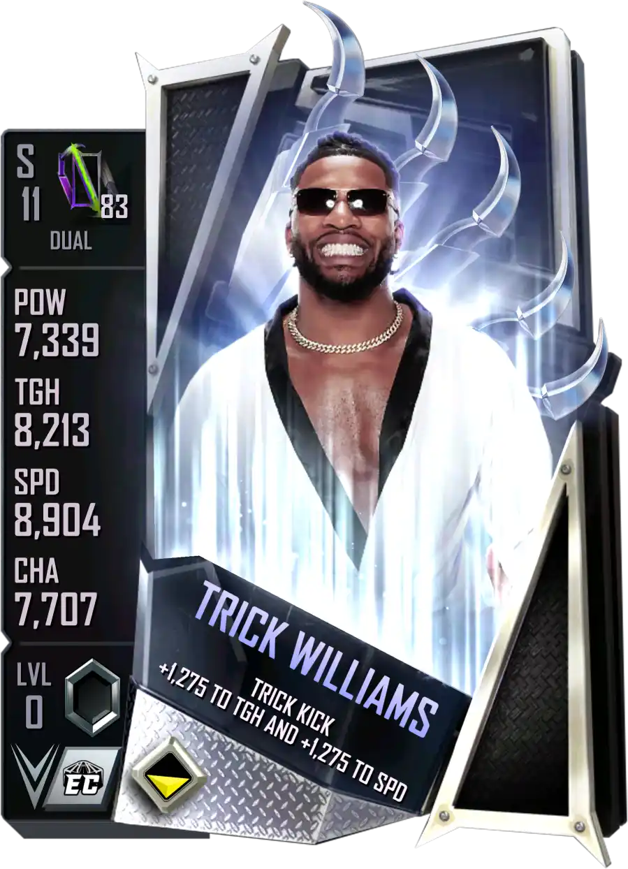 Dual, Trick Williams, Standard Card from WWE Supercard