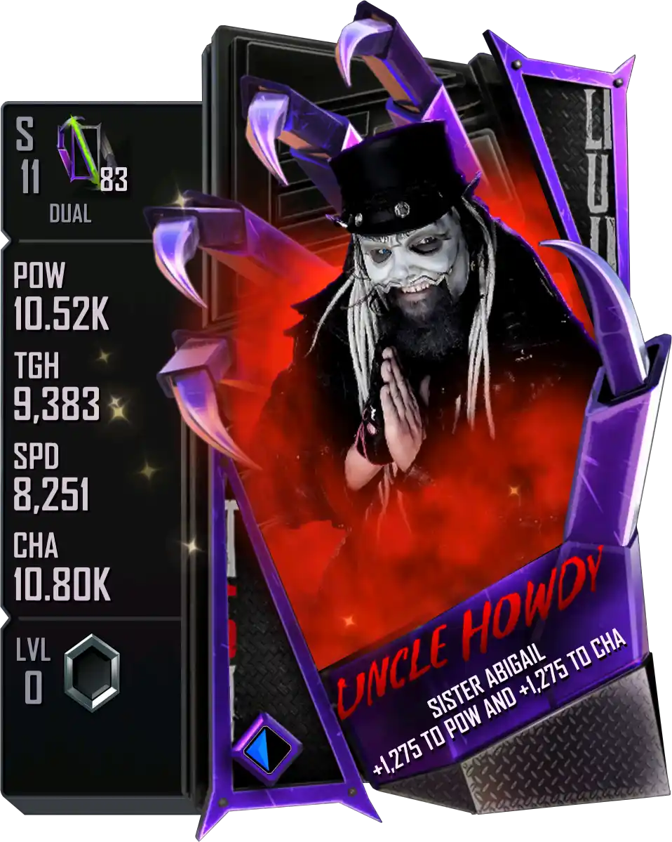 Dual, Uncle Howdy, SE (Special Edition) Flip Card from WWE Supercard