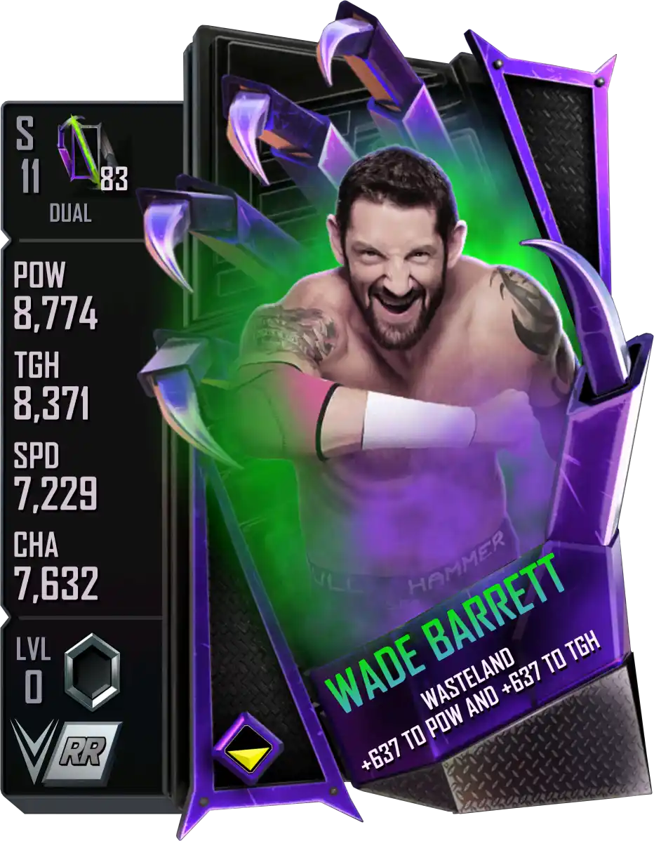 Dual, Wade Barrett, Standard Card from WWE Supercard