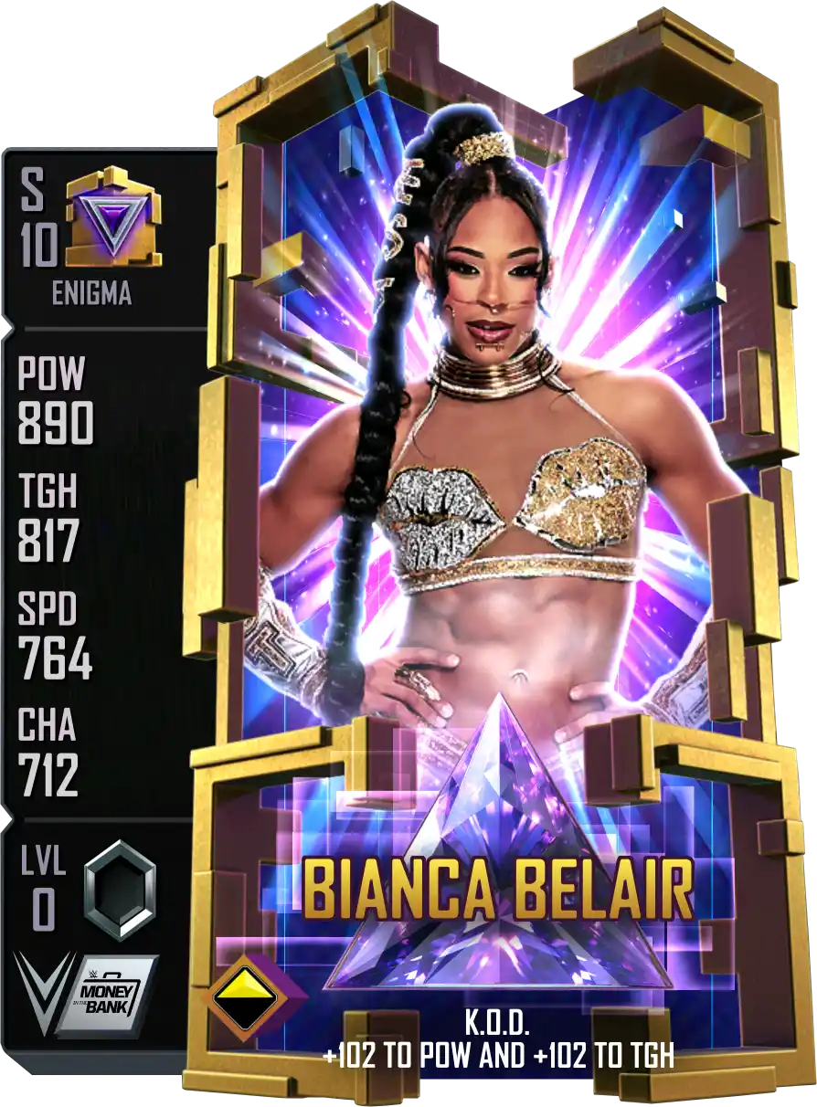 Enigma, Bianca Belair, Standard Card from WWE Supercard