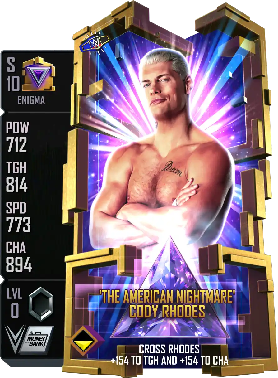 Enigma, Cody Rhodes, Standard Card from WWE Supercard