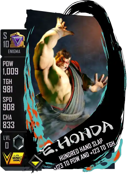 Enigma, E. Honda, Special Edition card from WWE Supercard