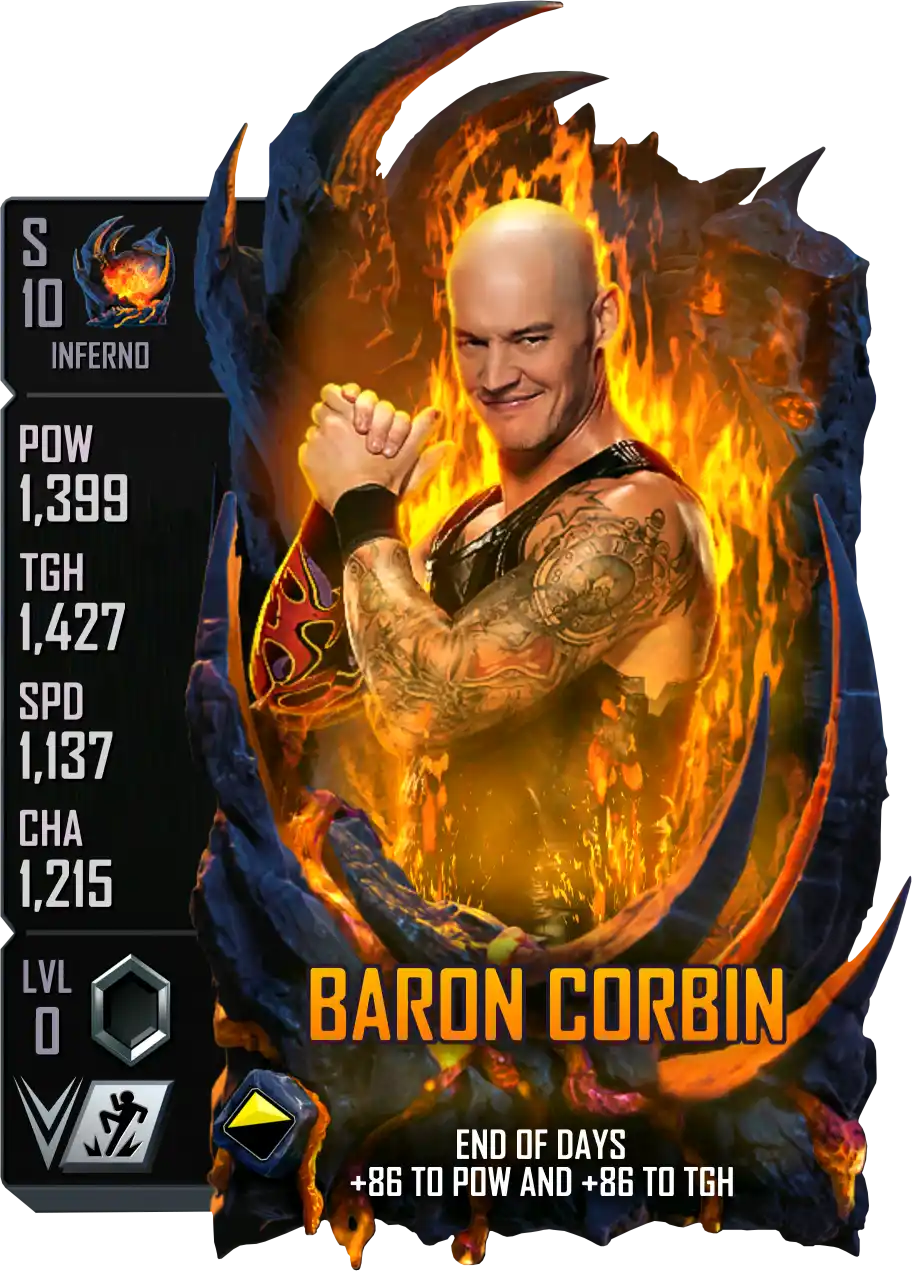 Inferno, Baron Corbin, Standard Card from WWE Supercard