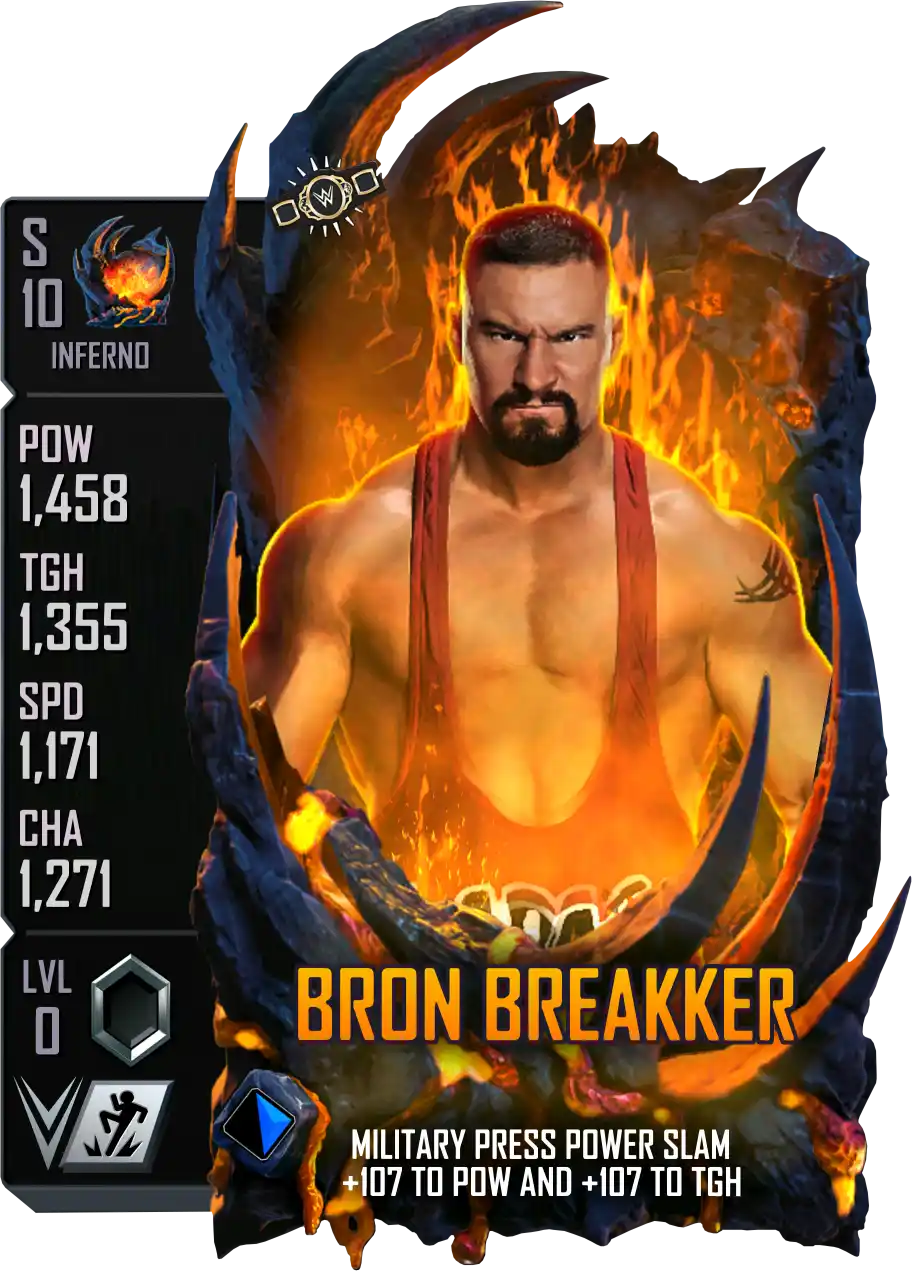 Inferno, Bron Breakker, Standard Card from WWE Supercard