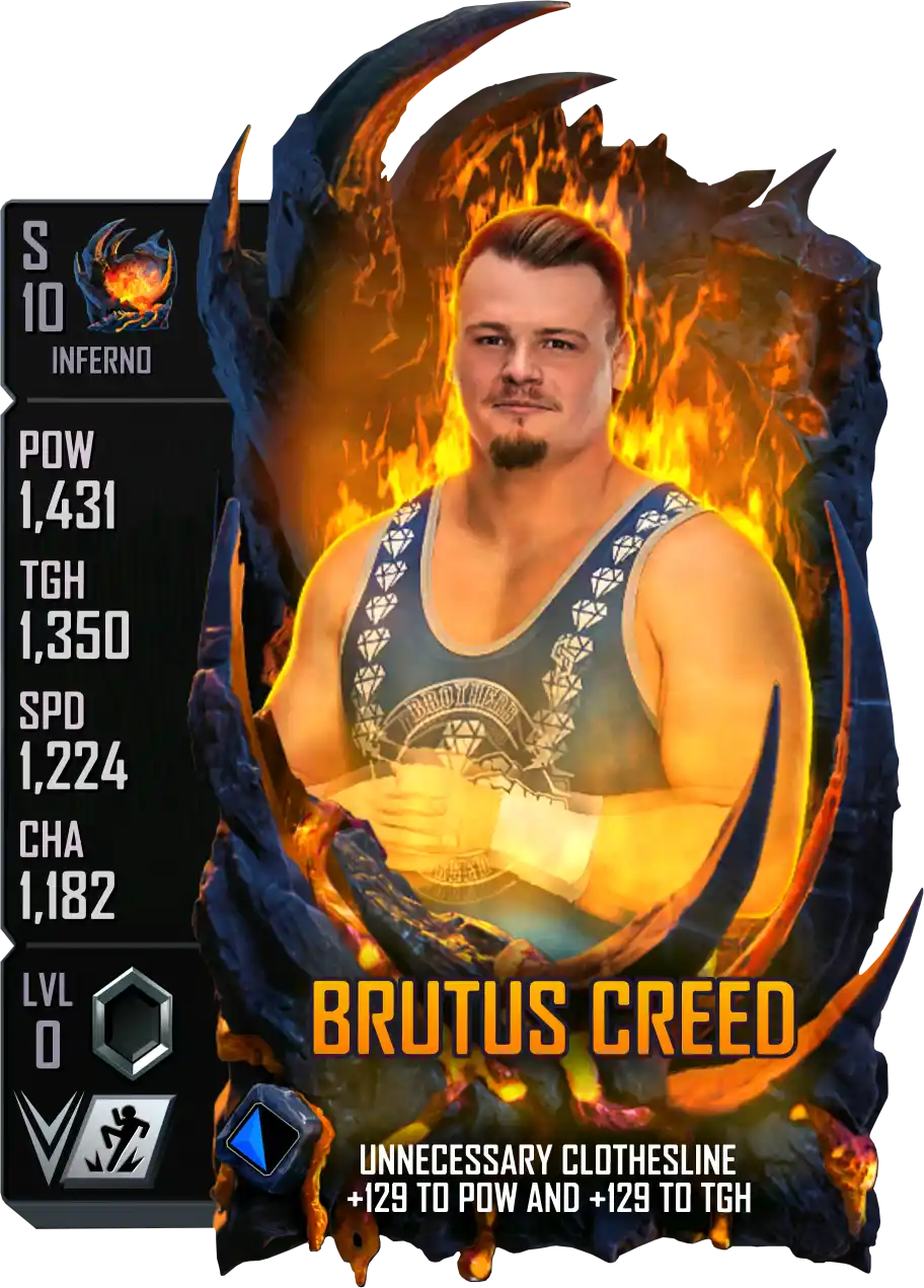 Inferno, Brutus Creed, Standard Card from WWE Supercard