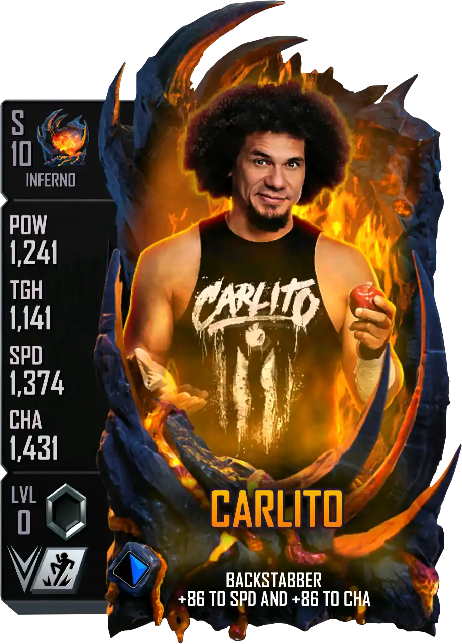 Inferno, Carlito, Standard Card from WWE Supercard