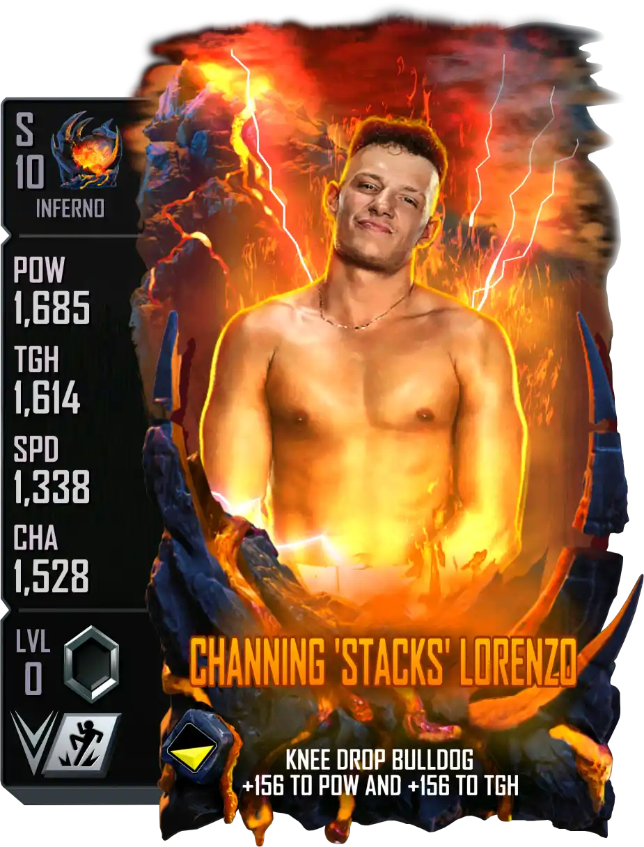 Inferno, Channing Lorenzo, Fusion Special Edition Card from WWE Supercard
