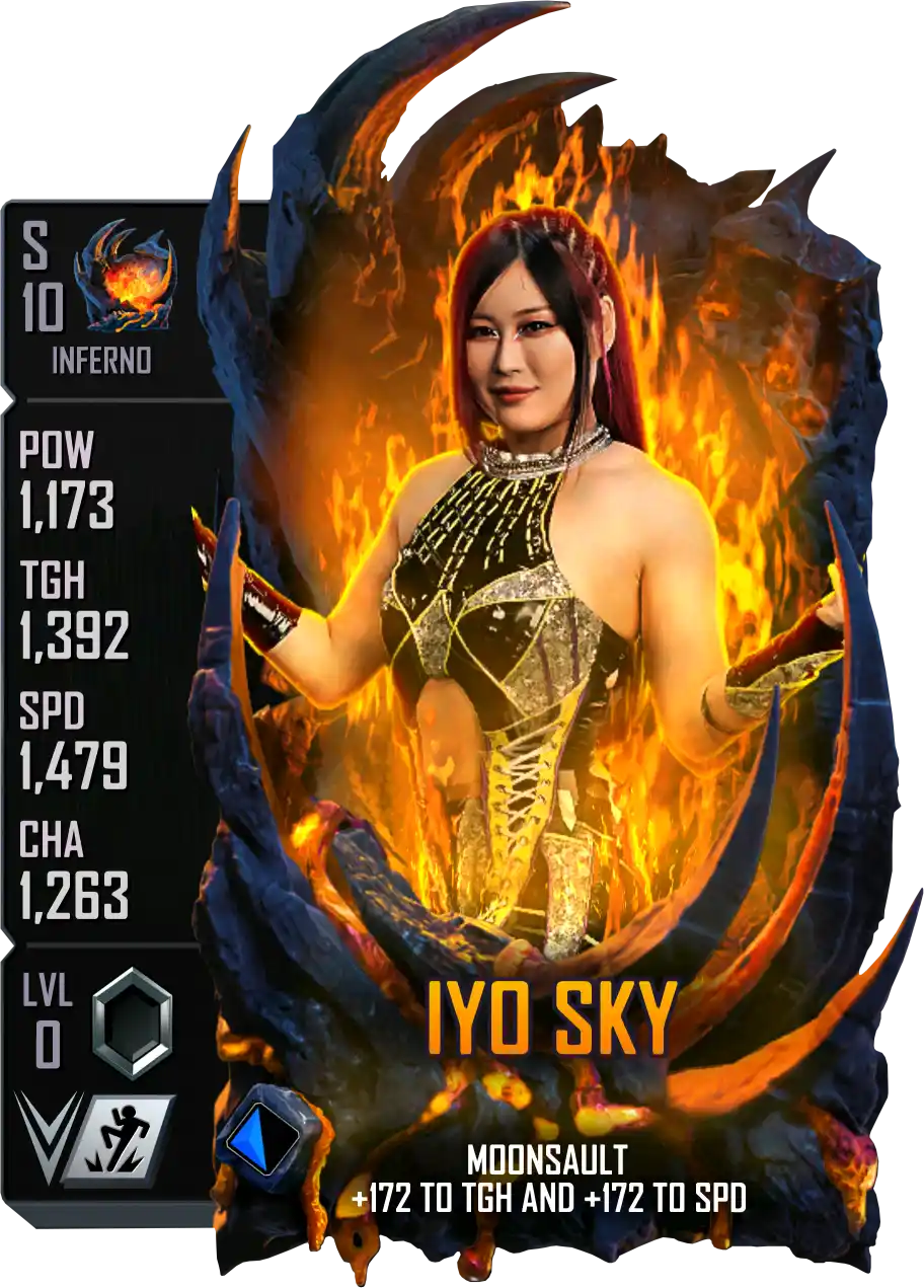 Inferno, Iyo Sky , Standard Card from WWE Supercard