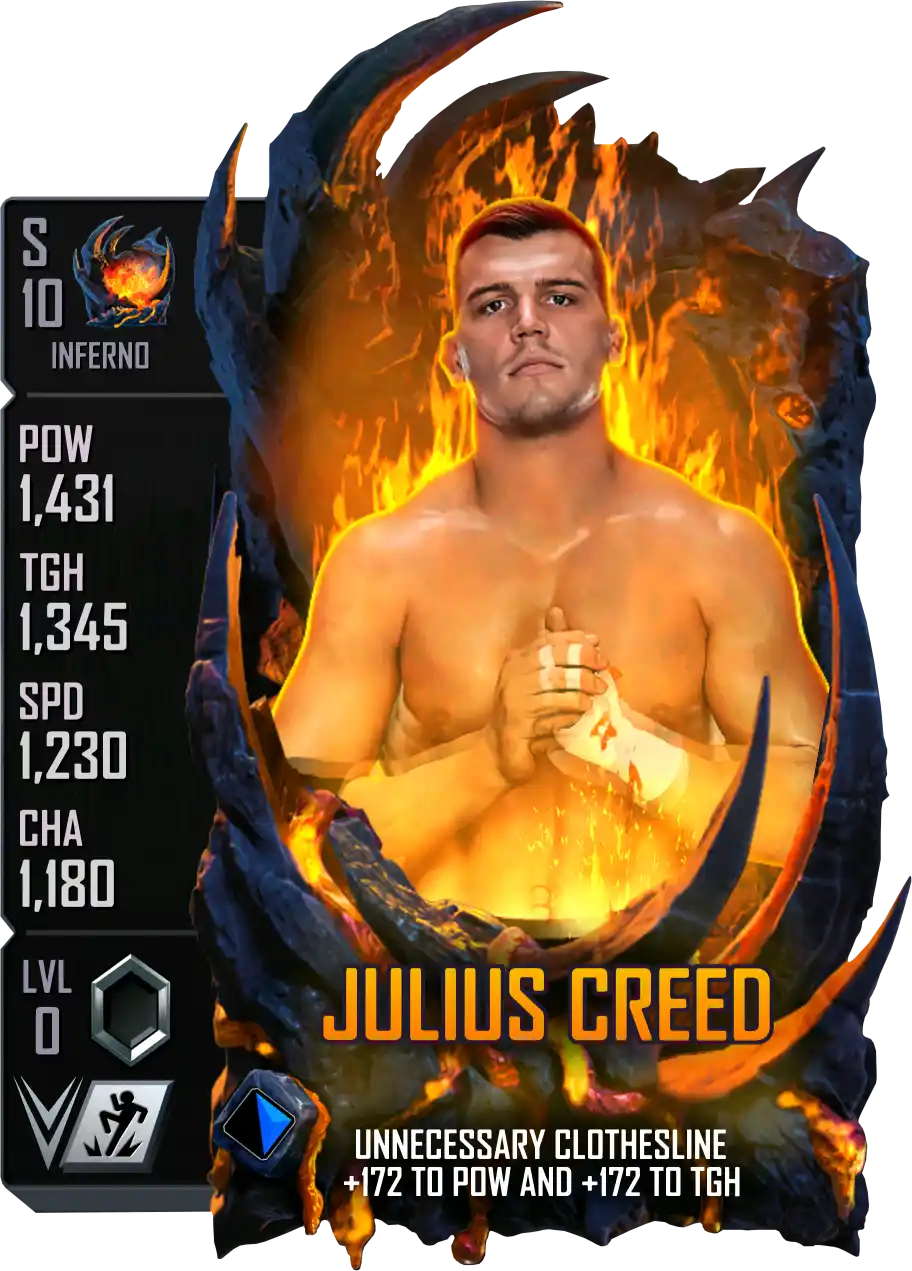 Inferno, Julius Creed, Standard Card from WWE Supercard
