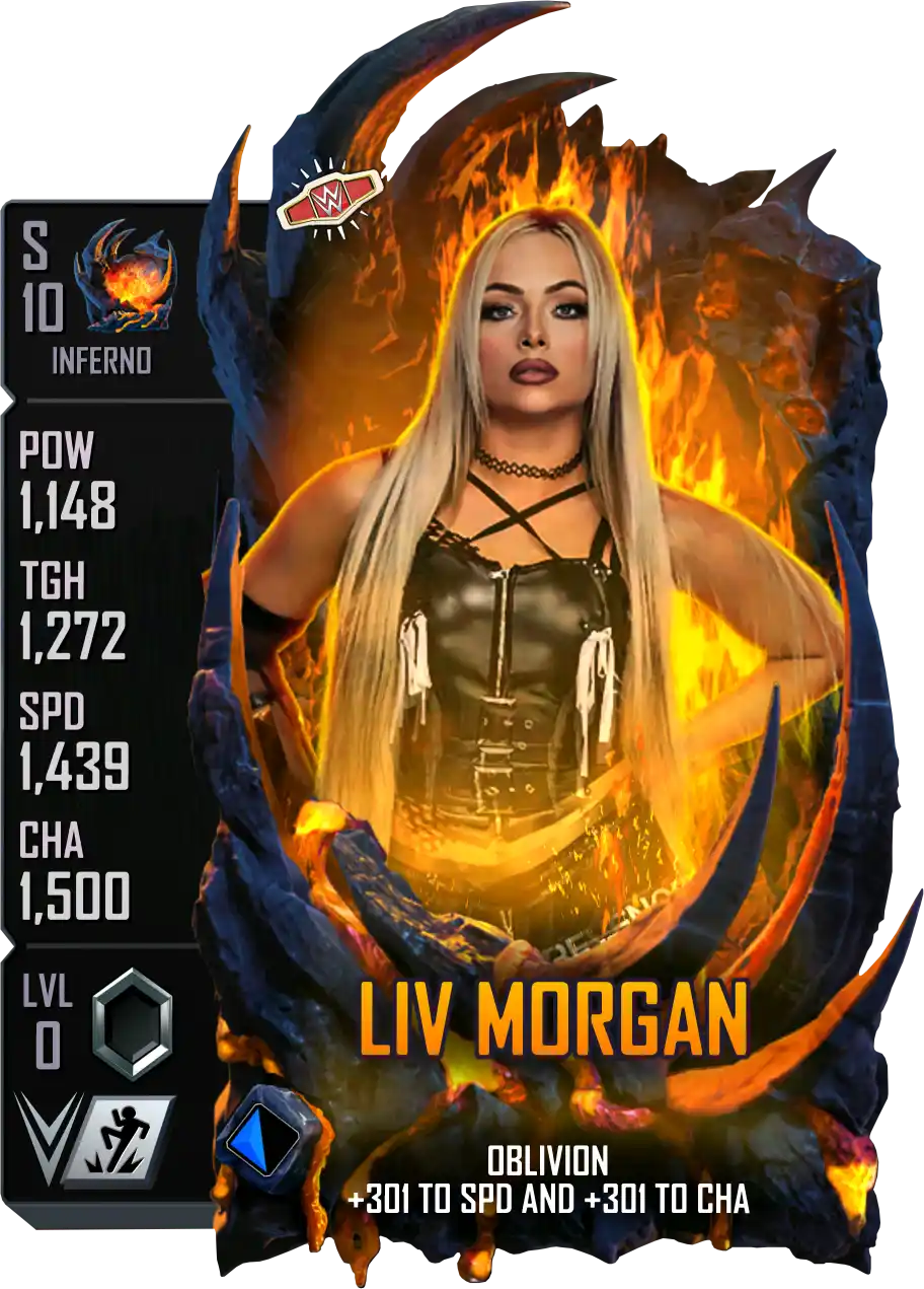 Inferno, Liv Morgan , Standard Card from WWE Supercard