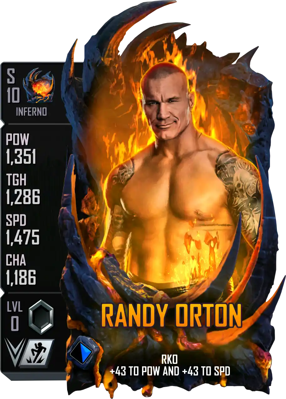 Inferno, Randy Orton, Standard Card from WWE Supercard