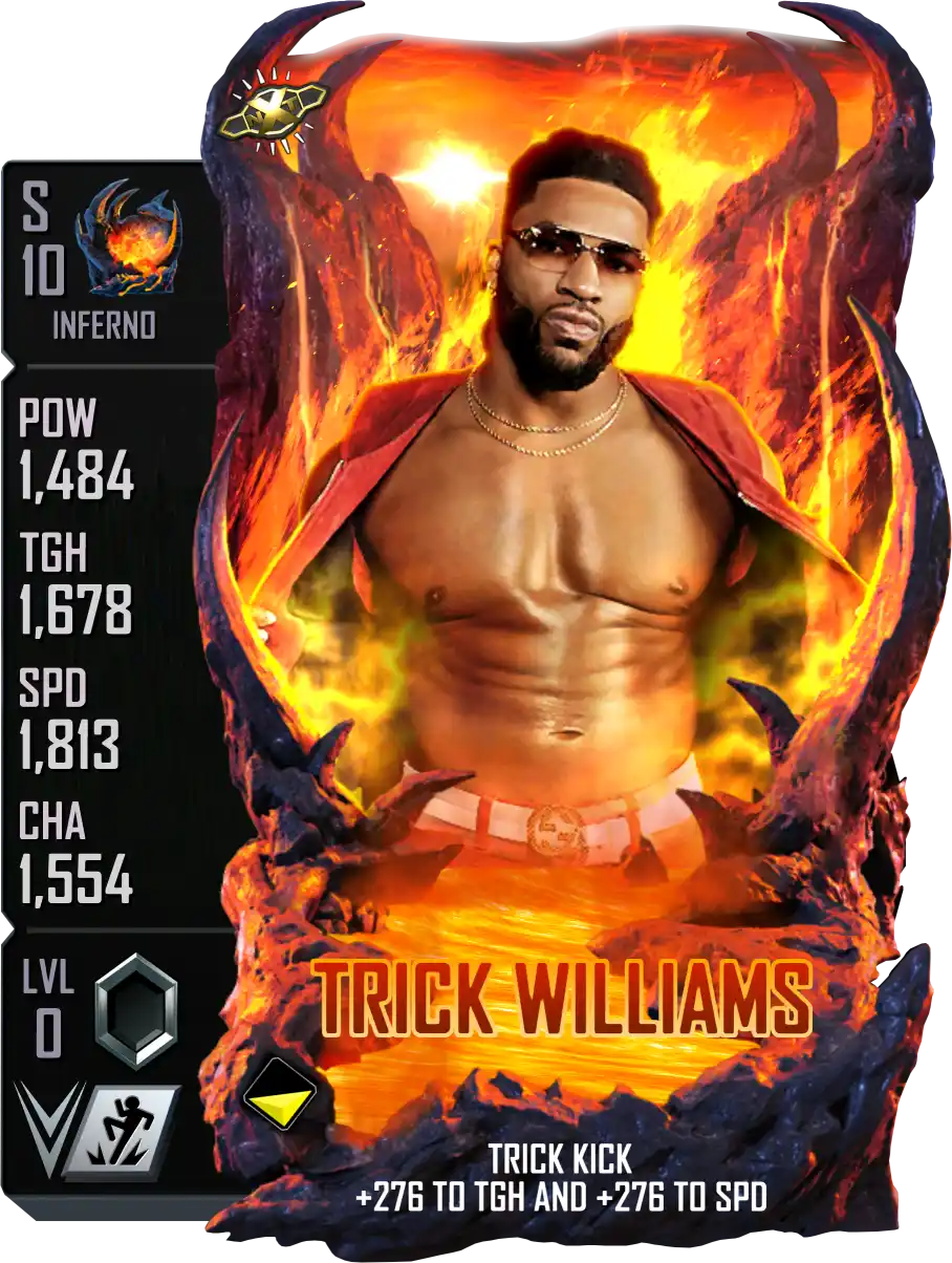 Inferno, Trick Williams, WarGames Heroic Event Card from WWE Supercard