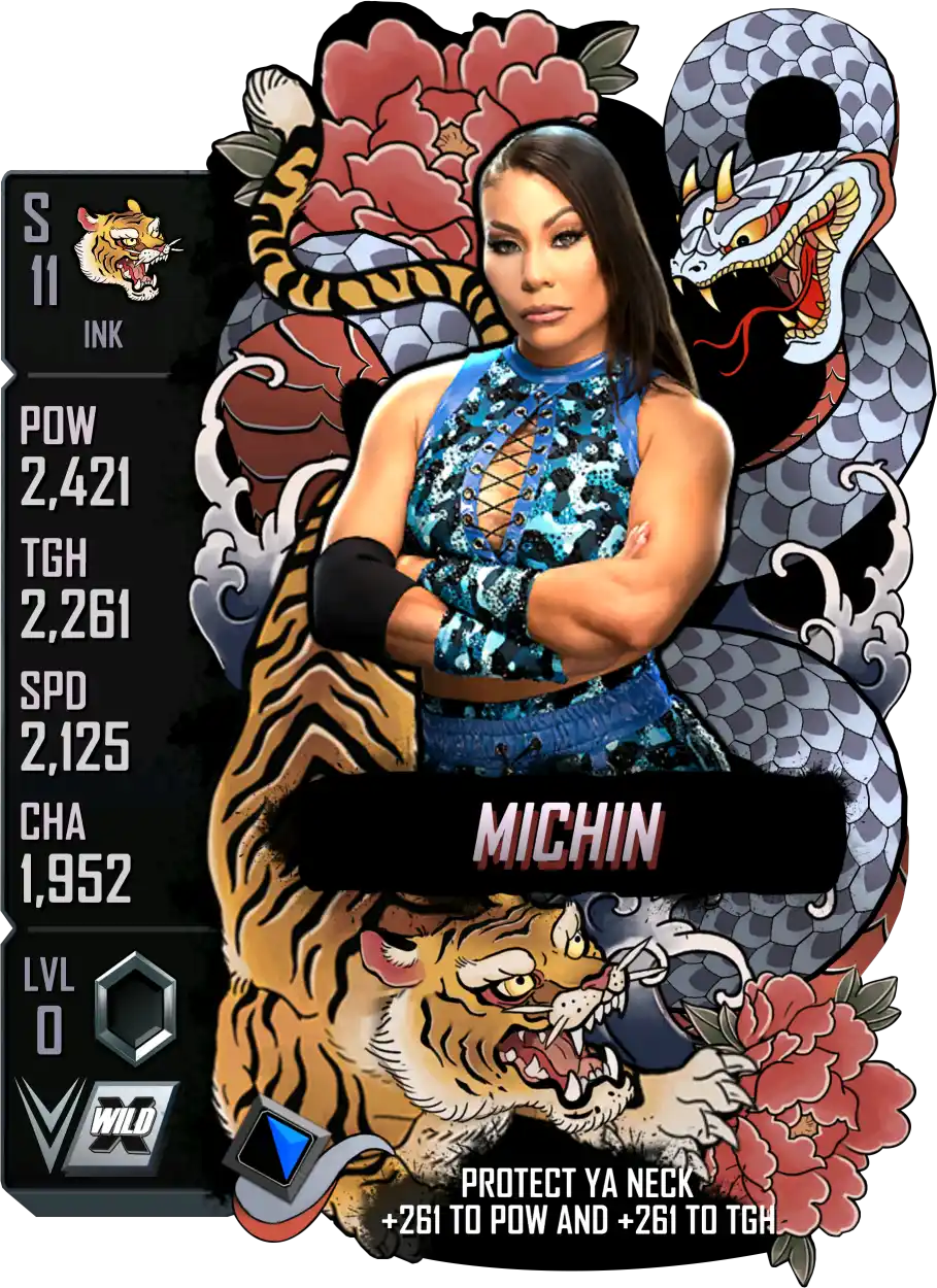Ink, Michin, Standard Card from WWE Supercard