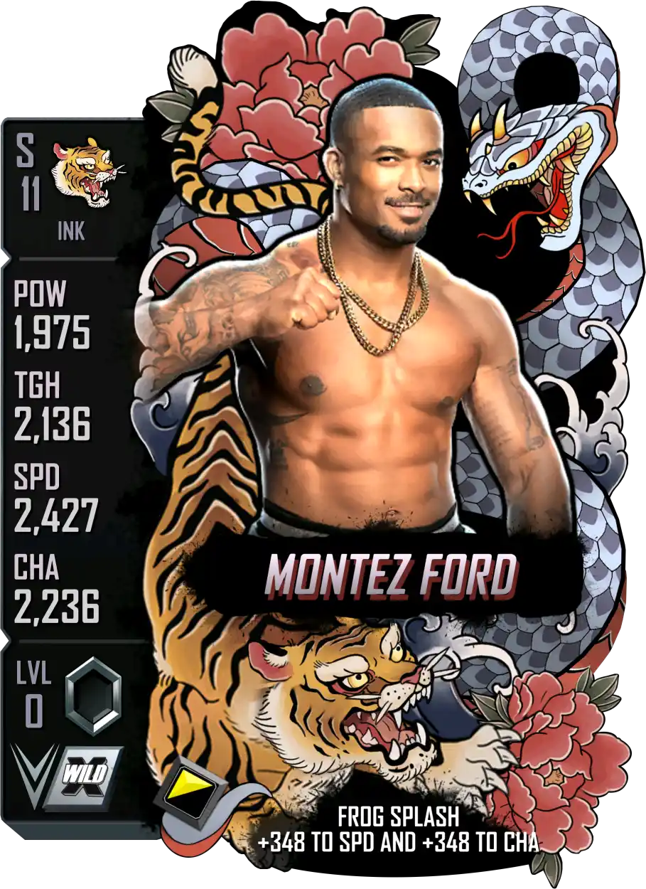 Ink, Montez Ford, Standard Card from WWE Supercard