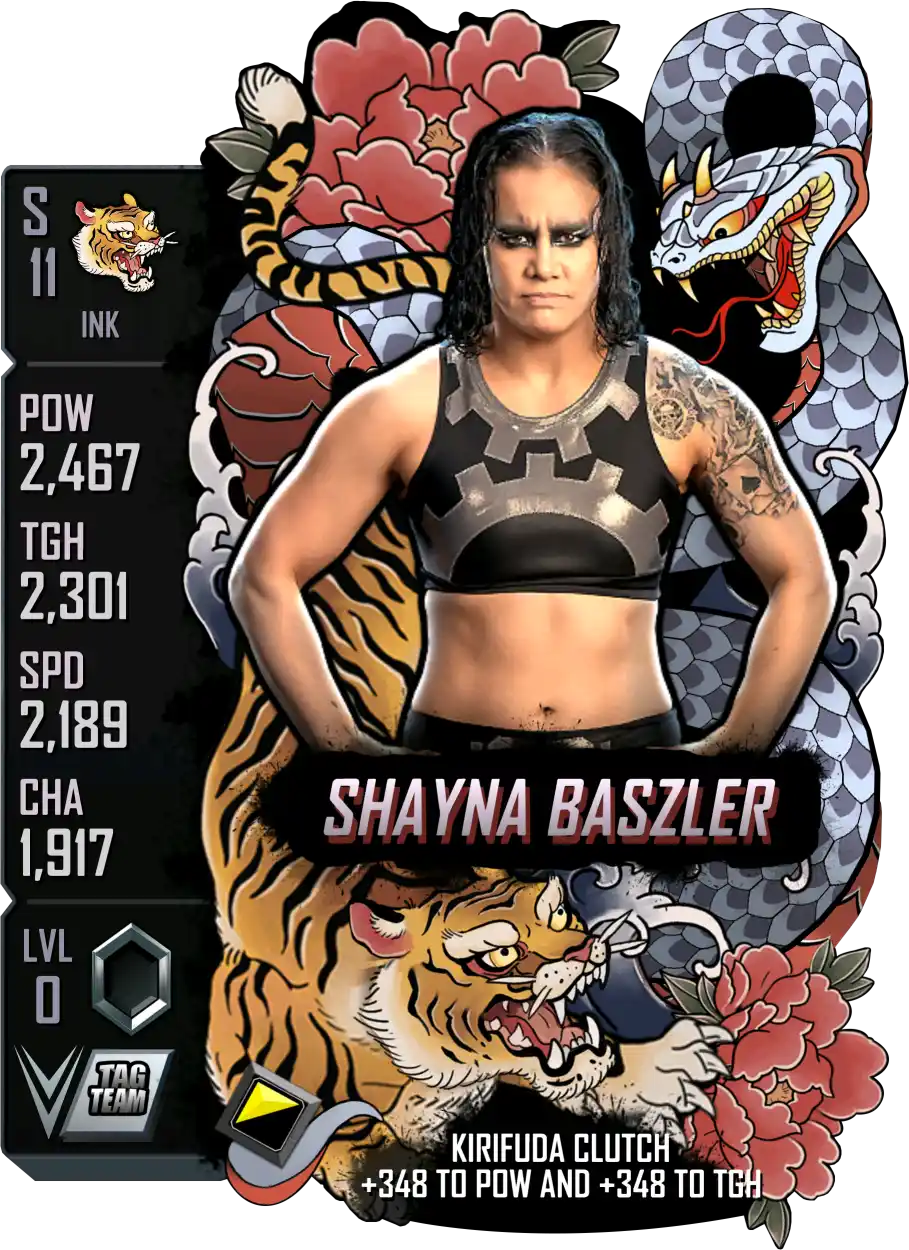 Ink, Shayna Baszler, Standard Card from WWE Supercard