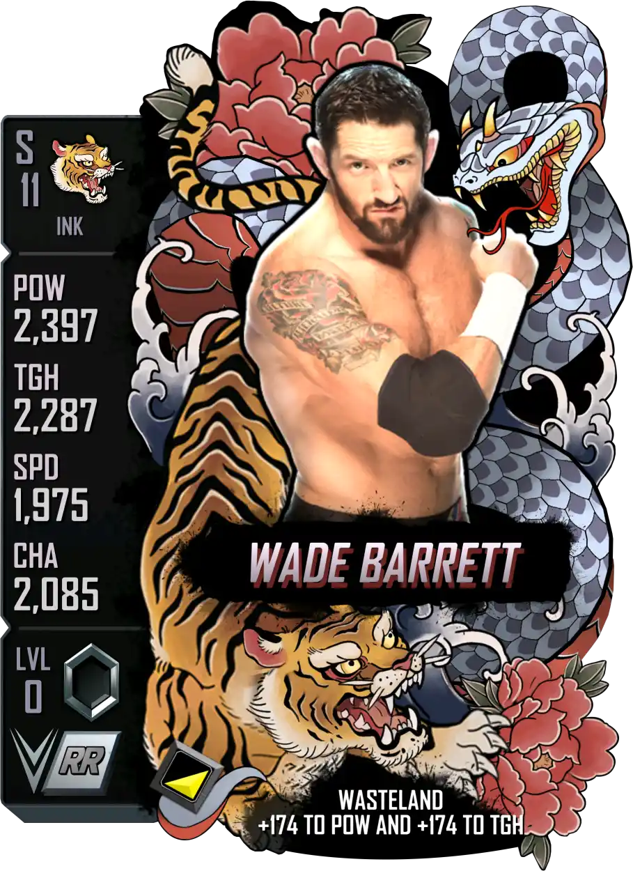 Ink, Wade Barrett, Standard Card from WWE Supercard