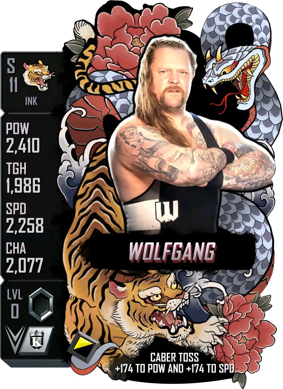 Ink, Wolfgang, Standard Card from WWE Supercard