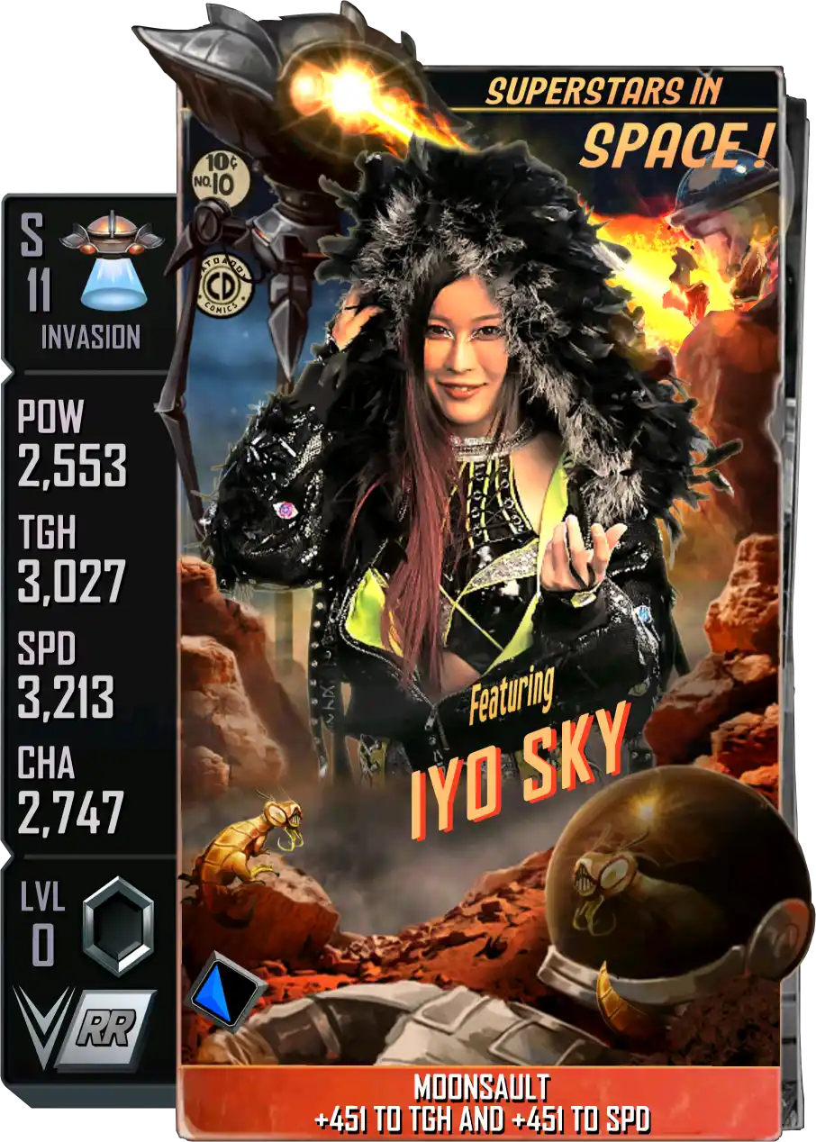 Invasion, Iyo Sky, Standard Card from WWE Supercard