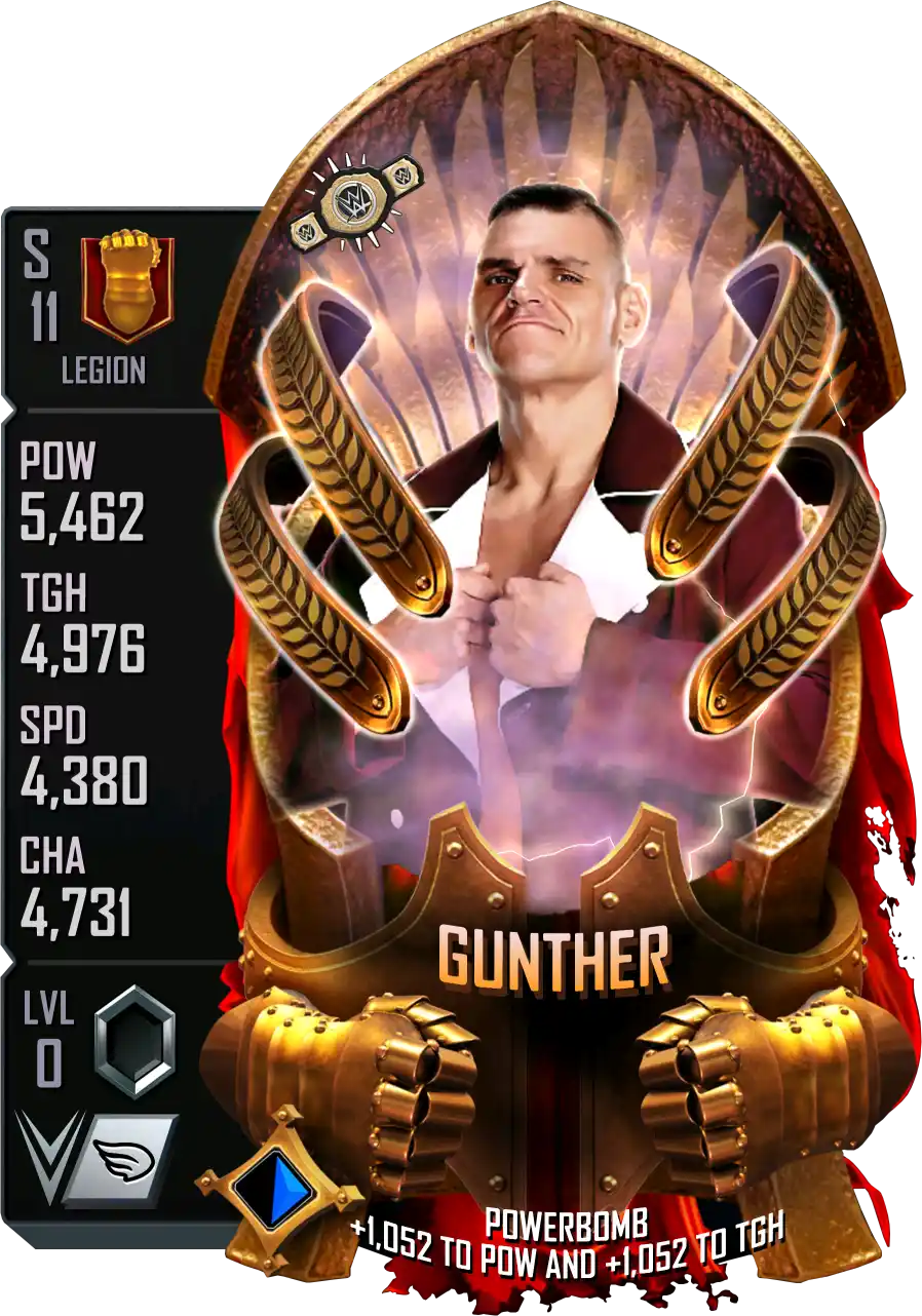 Legion, Gunther, Standard Card from WWE Supercard