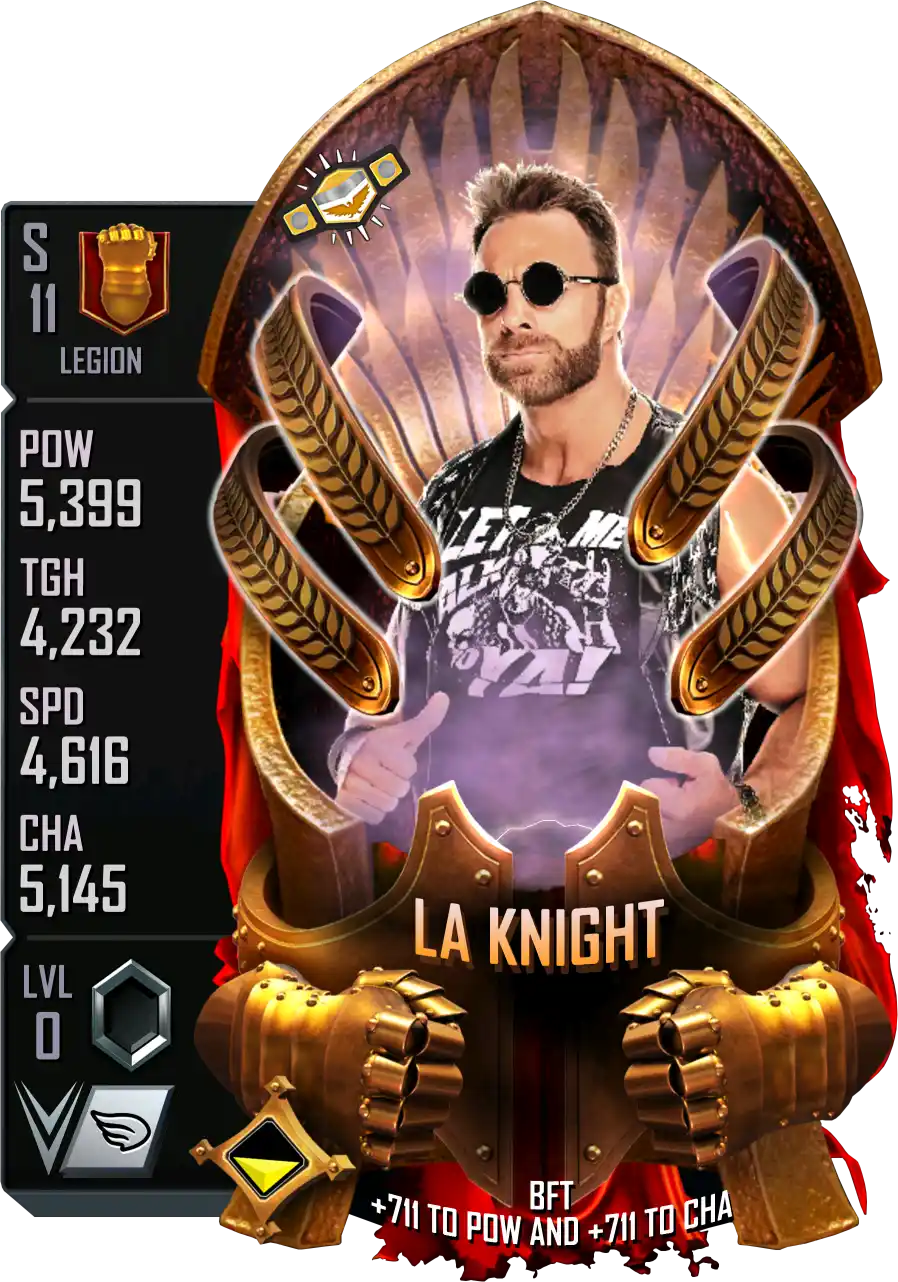Legion, LA Knight, Standard Card from WWE Supercard