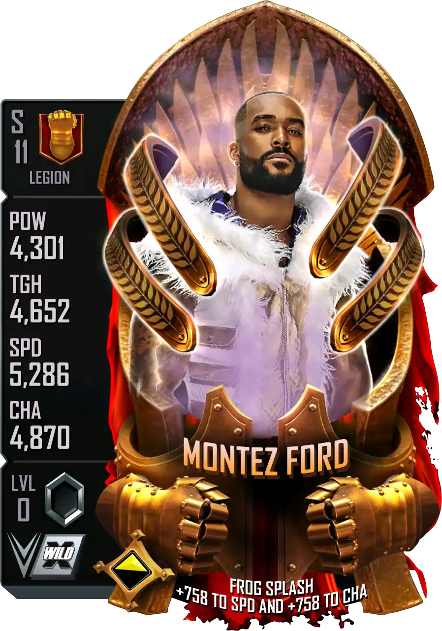 Legion, Montez Ford, Standard Card from WWE Supercard