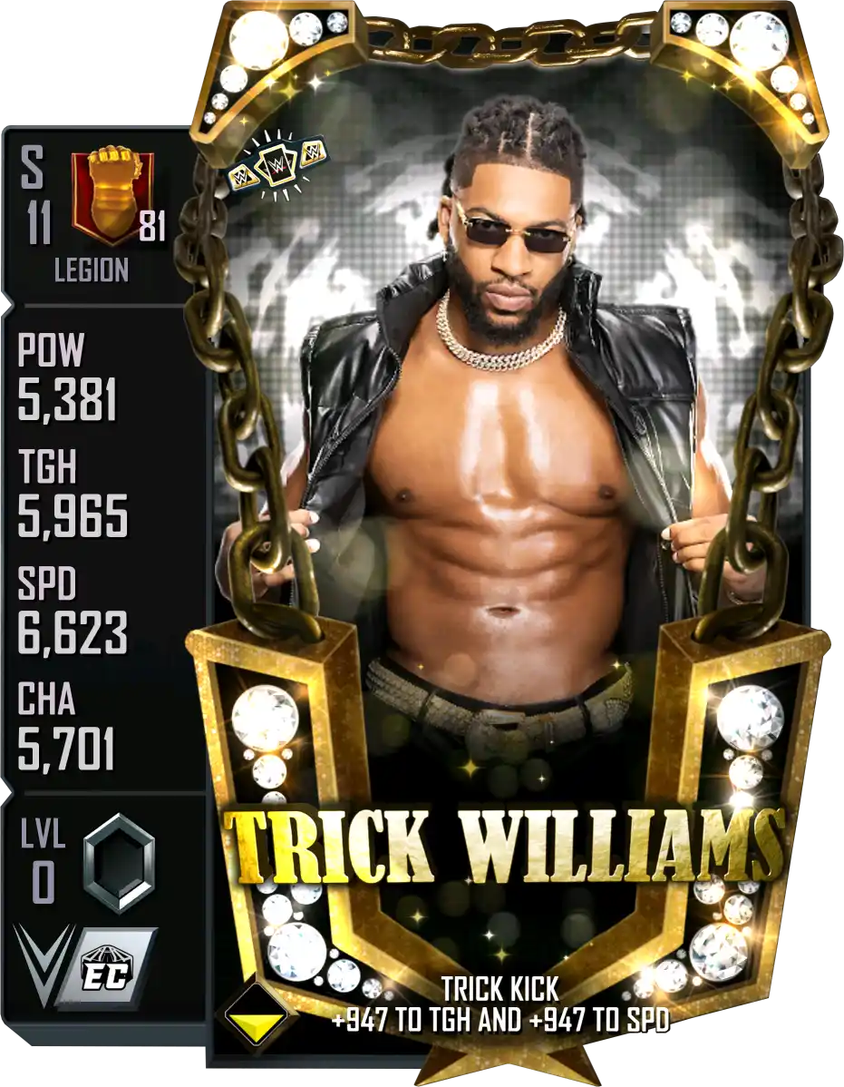 Legion, Trick Williams, SE (Special Edition) card from WWE Supercard