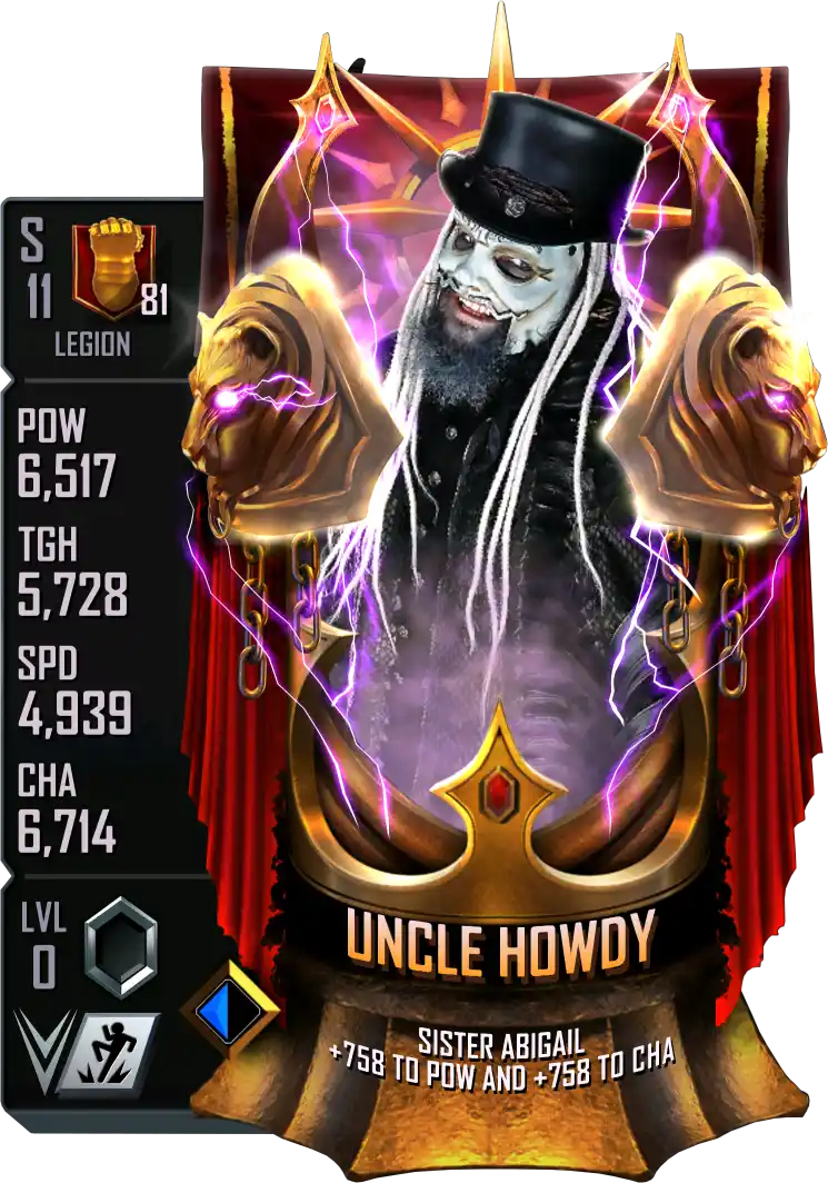 Legion, Uncle Howdy, Heroic Event card from WWE Supercard