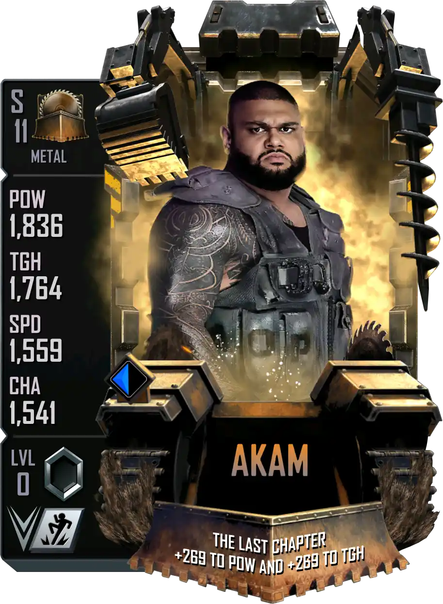 Metal, Akam, Standard Card from WWE Supercard