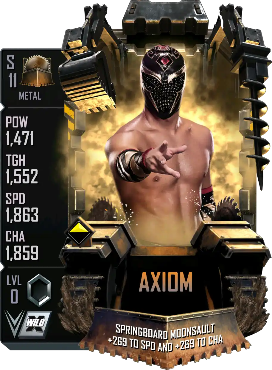 Metal, Axiom, Standard Card from WWE Supercard