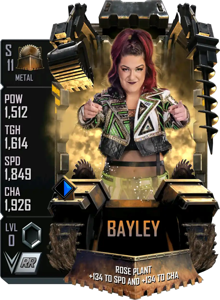 Metal, Bayley, Standard Card from WWE Supercard