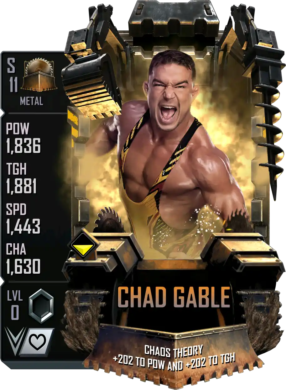Metal, Chad Gable, Standard Card from WWE Supercard