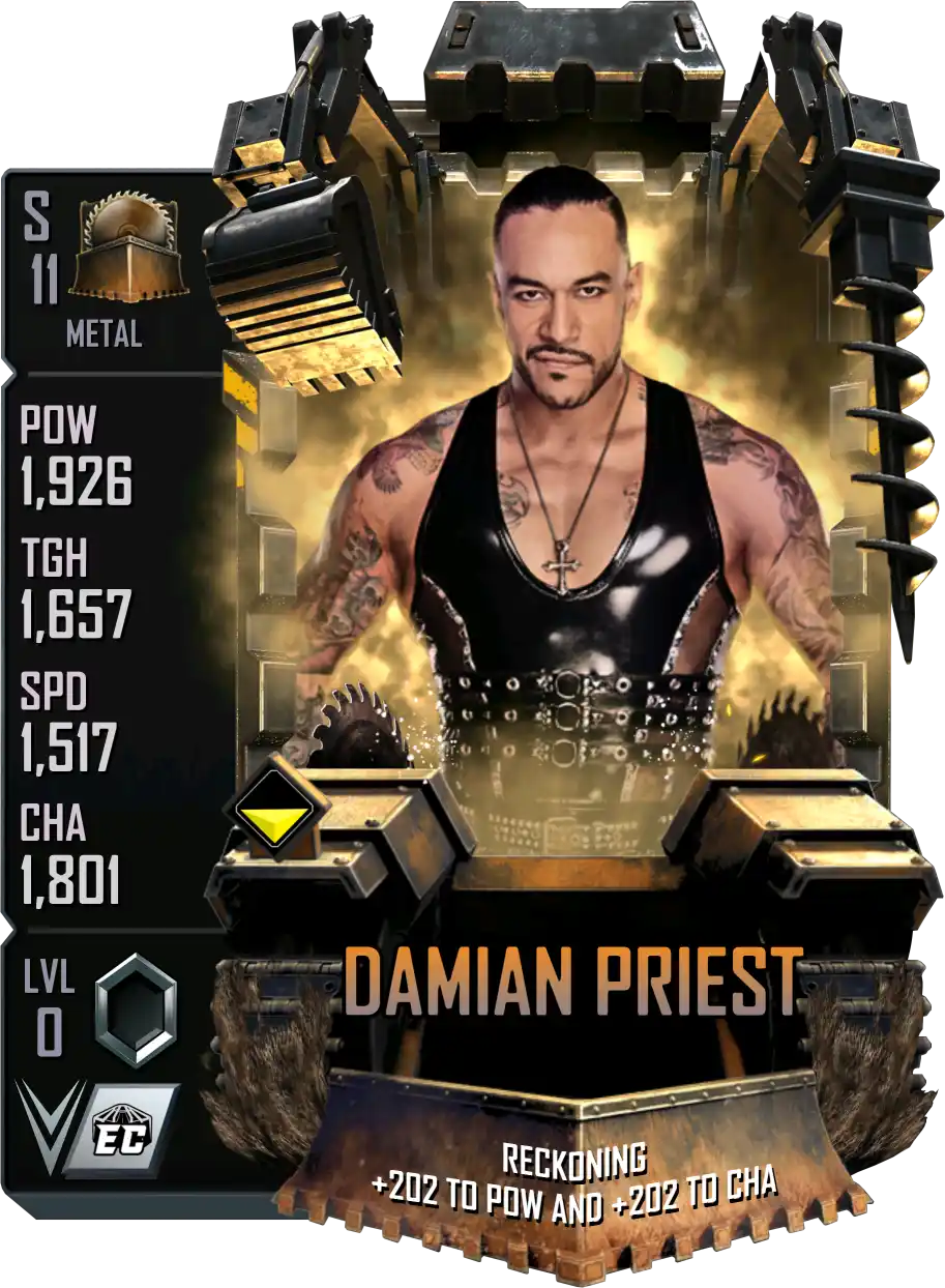 Metal, Damian Priest, Standard Card from WWE Supercard